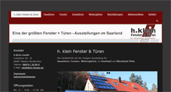 Desktop Screenshot of klein-fenster.de
